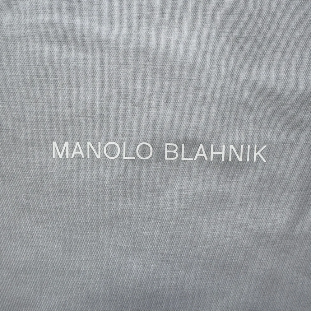 Manolo Blahnik Light Grey Drawstring Dust Bag